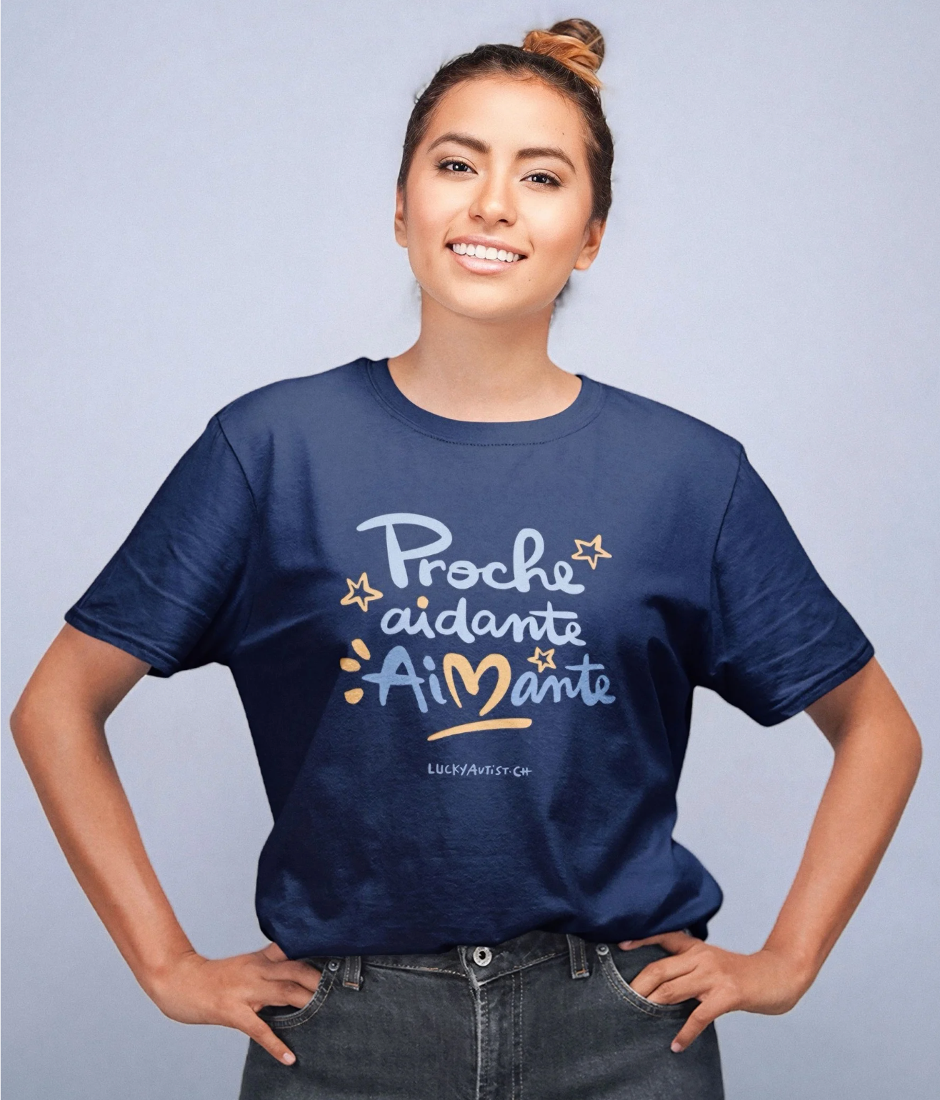 T-Shirt Proche Aimante Marine | Damen | 100 % ringgesponnene, gekämmte Baumwolle