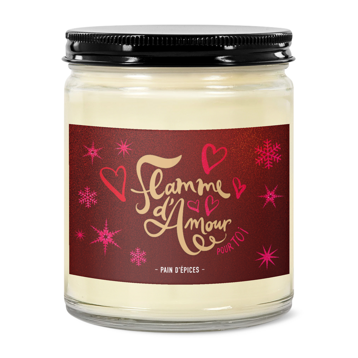 FLAMME D'AMOUR | Pain d'épice | Cire de soja artisanale, 225g