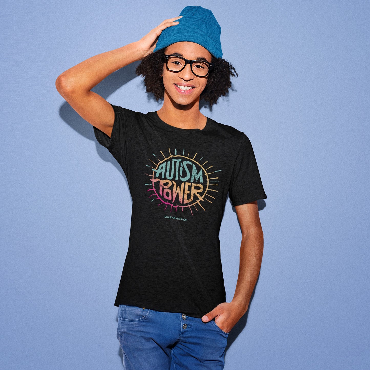 T-shirt AUTISM Noir | Mixte | 100% Coton biologique en conversion