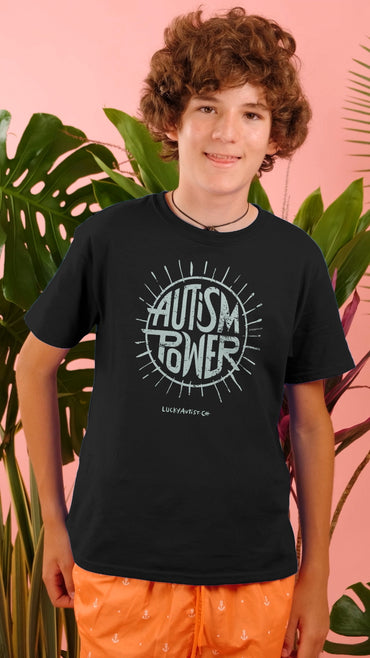 T-Shirt Autismus Schwarz | Unisex | 50 % recycelte Baumwolle