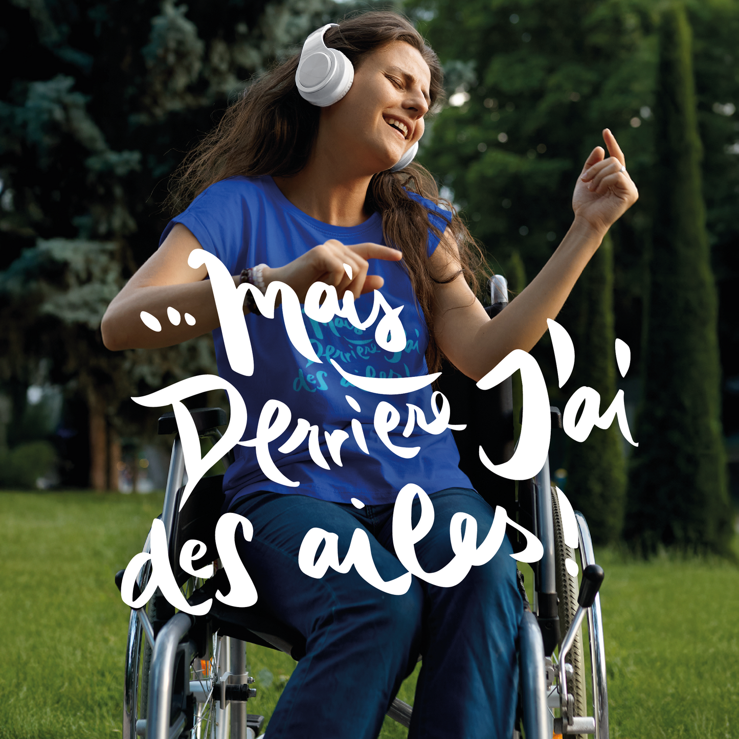 MAIS DERRIERE J'AI DES AILES T-shirt Unisexe à Manches Longues