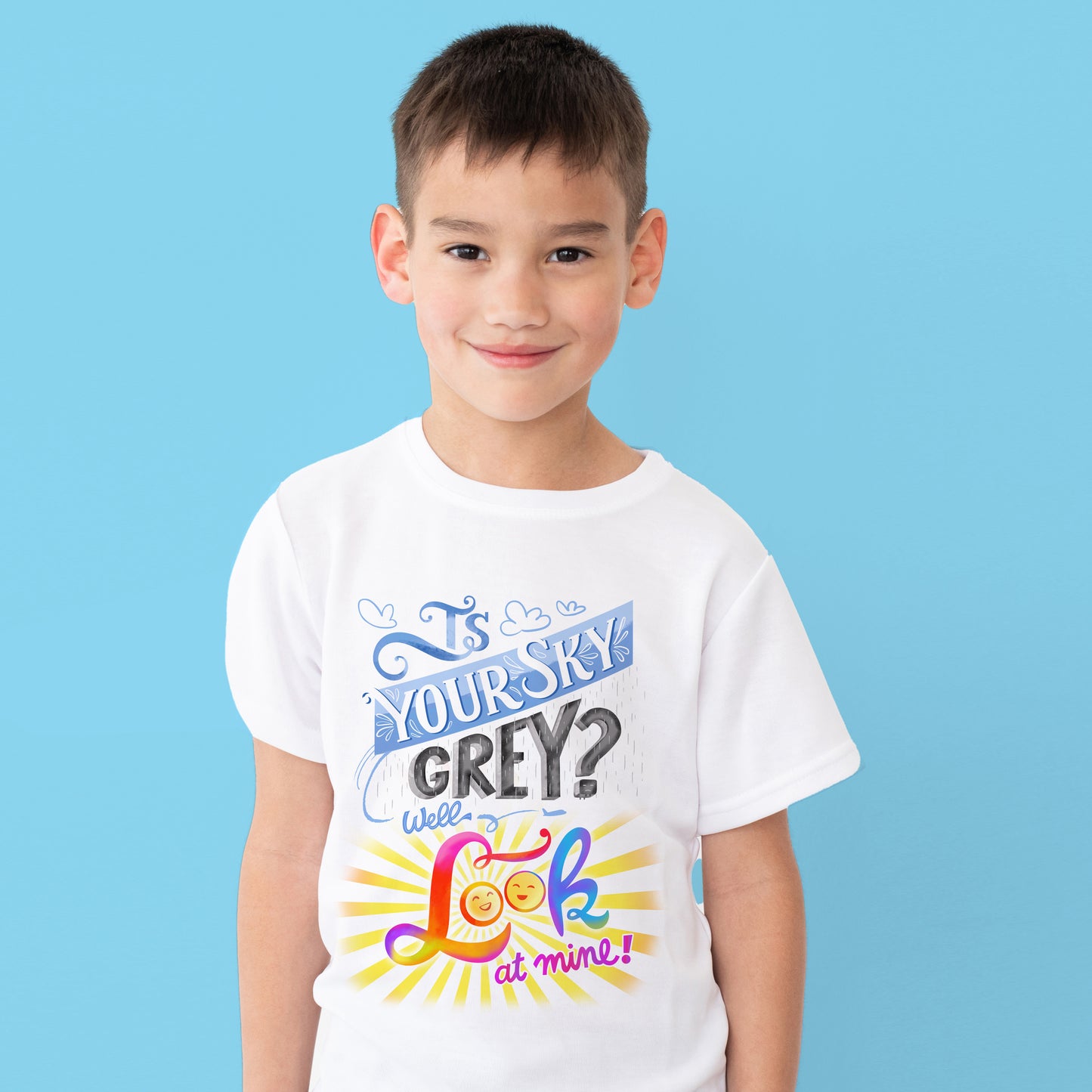 T-shirt Enfant Blanc | Unisexe | 100 % Coton