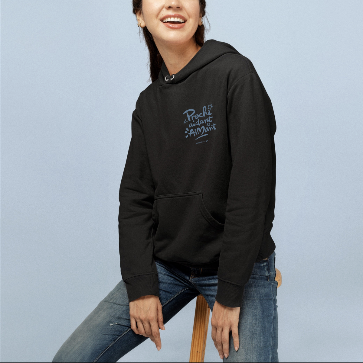 Dark Magnet Close Hoodie | Unisex | 80% Organic Cotton