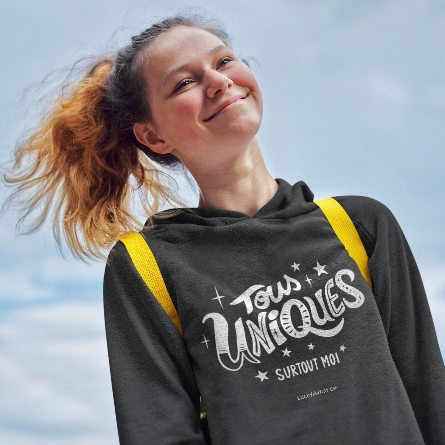 Hoodie Tous uniques Grey | Unisex | 80% Bio-Baumwolle