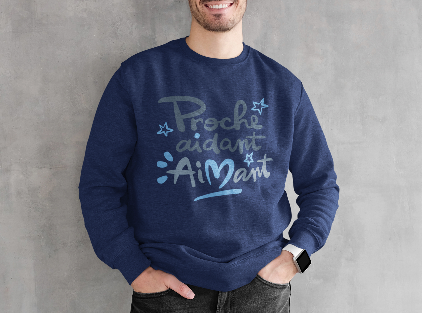 CLOSE MAGNET Navy Unisex Premium Sweatshirt