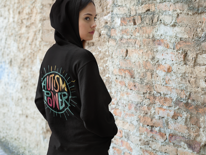 Unisex AUTISM POWER GRUNGE Hoodie Black