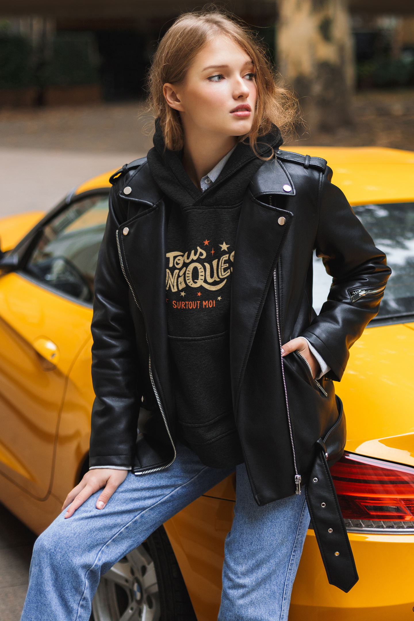 Unisex-Hoodie ALL UNIQUE Schwarz