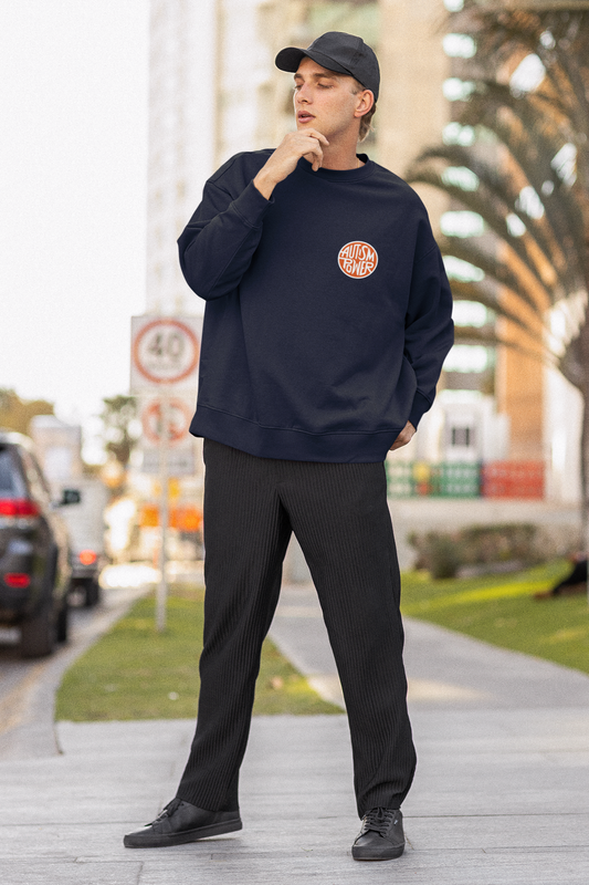 AUTISM POWER | Sweatshirt premium Navy | Unisexe