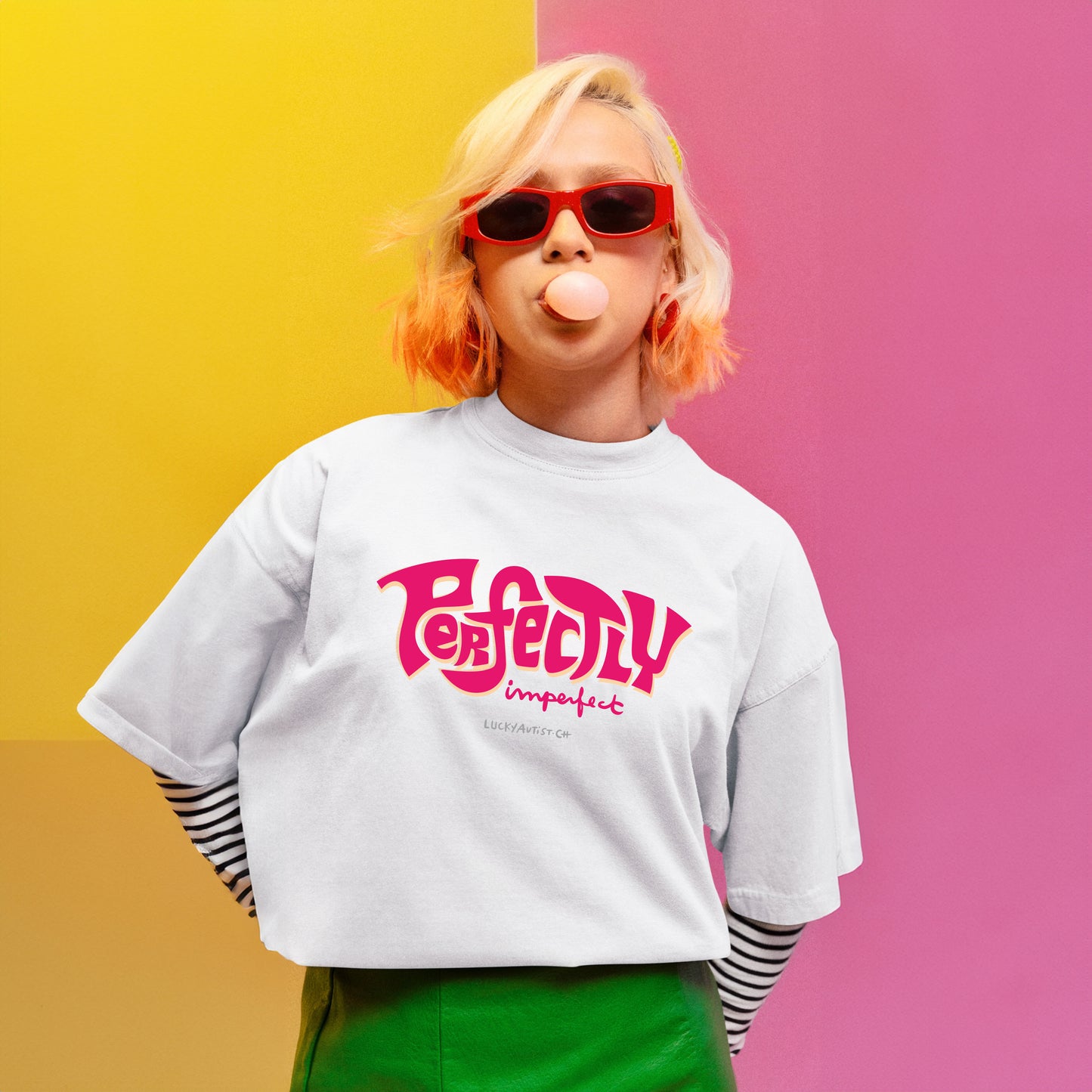 T-Shirt Perfectly White Oversize | Unisex | 50 % recycelte Baumwolle
