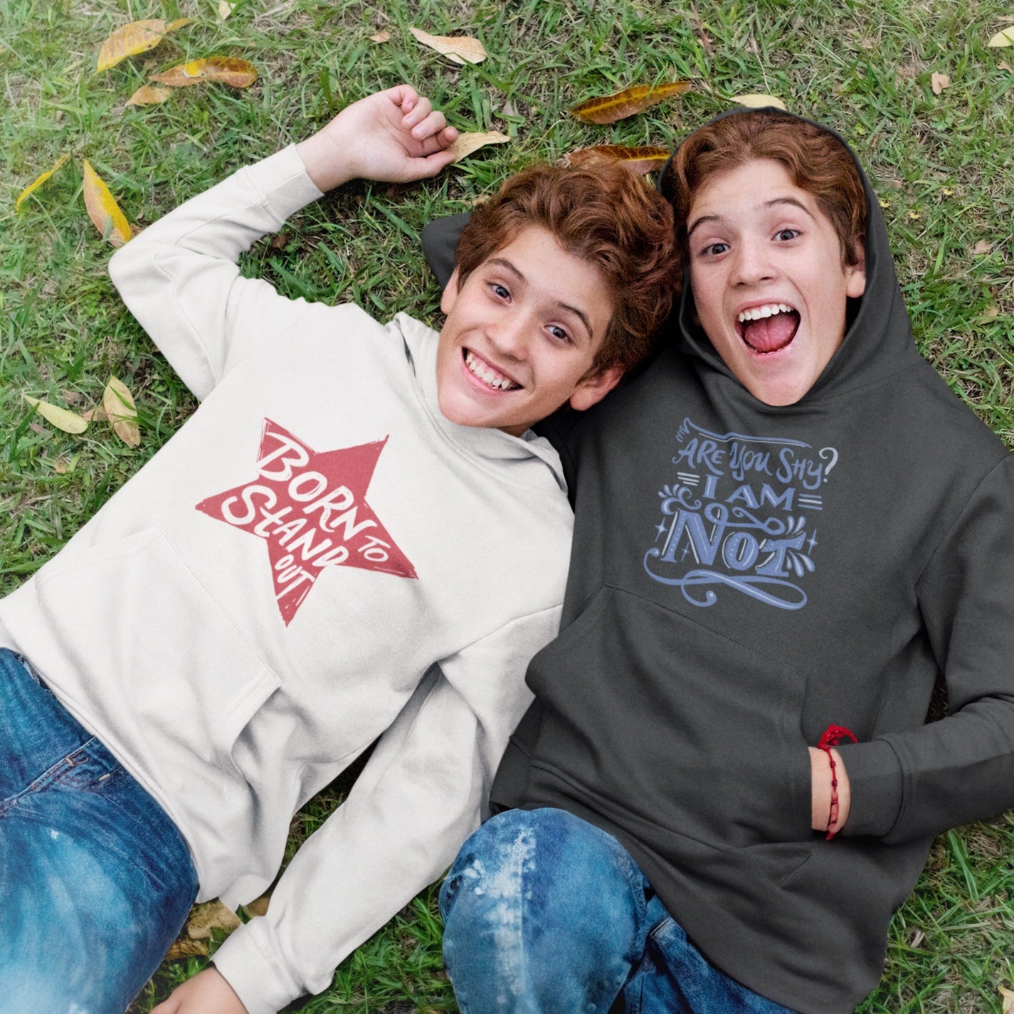 Hoodie "Pas timide!" | Mixte | 80% Coton biologique