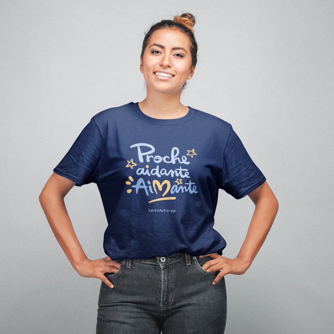T-Shirt Proche Aimante Marine | Damen | 100 % ringgesponnene, gekämmte Baumwolle