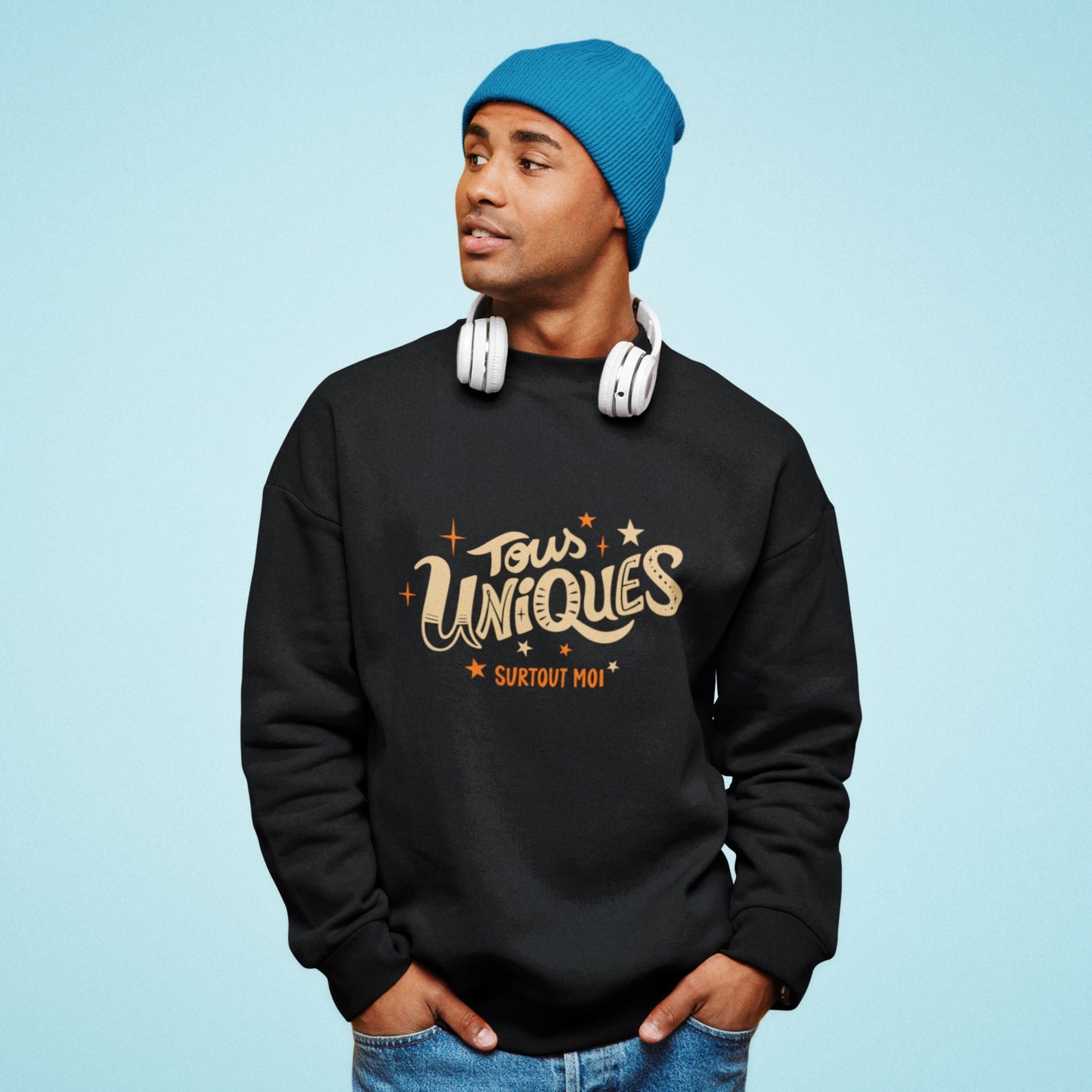 Black Sweatshirt | Unisex | 80% Organic Cotton