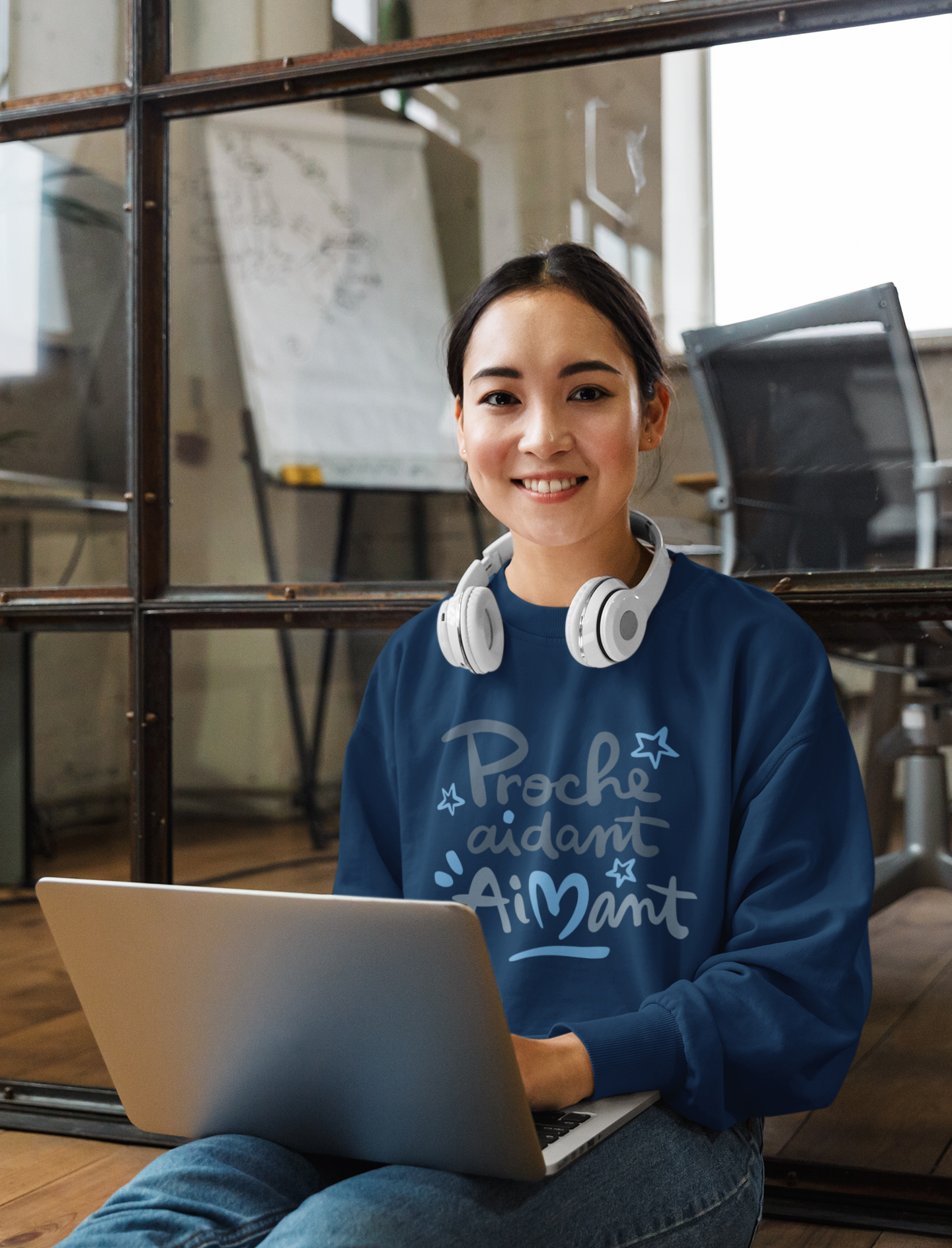CLOSE MAGNET Navy Unisex Premium Sweatshirt