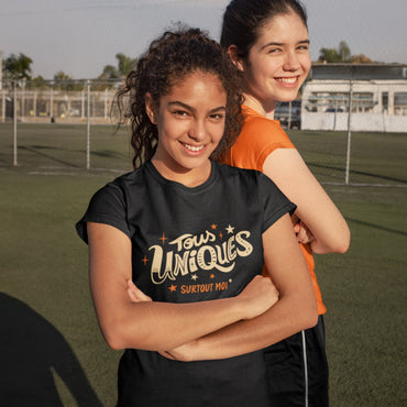 T-shirt Noir | Unisexe | 50% Coton Recyclé